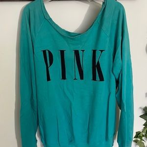 Victoria’s Secret pink off the shoulder sweater